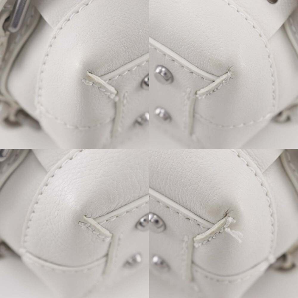 BOTTEGA VENETA White Leather Intrecciato Bag - Picture 4 of 16